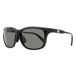 Moncler Logo Sport Sunglasses ML0234-K 01A Shiny Black  60mm